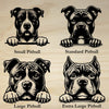 Pitbull Peeking Dog Clock – Personalized Dog Wall Clock Gift | DogPound Creations - DogPound Creations
