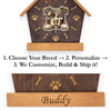 Pitbull Peeking Dog Clock – Personalized Dog Wall Clock Gift | DogPound Creations - DogPound Creations