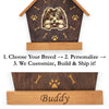 Pomeranian Peeking Dog Clock – Personalized Dog Wall Clock Gift | DogPound Creations - DogPound Creations