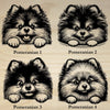 Pomeranian Peeking Dog Clock – Personalized Dog Wall Clock Gift | DogPound Creations - DogPound Creations