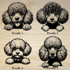 Poodle Peeking Dog Clock – Personalized Dog Wall Clock Gift | DogPound Creations - DogPound Creations