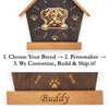 Pug Peeking Dog Clock – Personalized Dog Wall Clock Gift | DogPound Creations - DogPound Creations