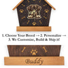 Rottweiler Peeking Dog Clock – Personalized Dog Wall Clock Gift | DogPound Creations - DogPound Creations