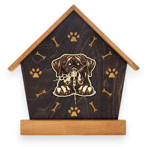 Rottweiler Peeking Dog Clock – Personalized Dog Wall Clock Gift | DogPound Creations - DogPound Creations