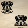 Rottweiler Peeking Dog Clock – Personalized Dog Wall Clock Gift | DogPound Creations - DogPound Creations