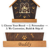 Sheltie Peeking Dog Clock – Personalized Dog Wall Clock Gift | DogPound Creations - DogPound Creations