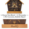 Shepherd Peeking Dog Clock – Personalized Dog Wall Clock Gift | DogPound Creations - DogPound Creations
