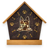 Shepherd Peeking Dog Clock – Personalized Dog Wall Clock Gift | DogPound Creations - DogPound Creations