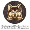 Shiba Inu Peeking Dog Clock – Personalized Dog Wall Clock Gift | DogPound Creations - DogPound Creations