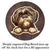 Shih Tzu Peeking Dog Clock – Personalized Dog Wall Clock Gift | DogPound Creations - DogPound Creations