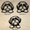 Shih Tzu Peeking Dog Clock – Personalized Dog Wall Clock Gift | DogPound Creations - DogPound Creations