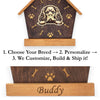 Spaniel Peeking Dog Clock – Personalized Dog Wall Clock Gift | DogPound Creations - DogPound Creations
