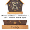 Staffie Peeking Dog Clock – Personalized Dog Wall Clock Gift | DogPound Creations - DogPound Creations