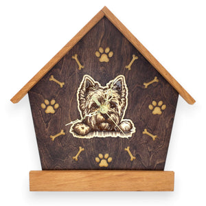 Westie Peeking Dog Clock – Personalized Dog Wall Clock Gift | DogPound Creations - DogPound Creations