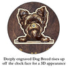 Yorkie Peeking Dog Clock – Personalized Dog Wall Clock Gift | DogPound Creations - DogPound Creations