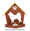 ALASKAN MALAMUTE Personalized Dog Memorial Gift | Doghouse LED Tealight - DogPound Creations