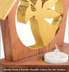 ANGEL in CELEBRATION Holiday Keepsake Tealight Candle Holder - Unique Christmas Home Decor Gift - DogPound Creations