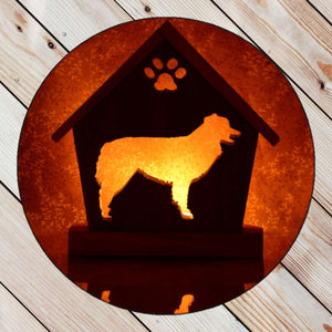 AUSTRALIAN SHEPHERD Personalized Dog Memorial Gift | Doghouse LED Tealight - DogPound Creations