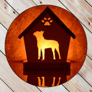 BOSTON TERRIER Personalized Dog Memorial Gift | Doghouse LED Tealight - DogPound Creations