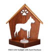 BOXER Personalized Dog Memorial Gift | Doghouse LED Tealight - DogPound Creations