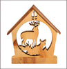 Buck & Doe Tealight Candle Holder Cottage - Personalized Deer Home Décor - DogPound Creations