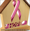 Cancer Awareness Ribbon Tealight Candle Holder - Survivor Gift Inspirational Hope message - DogPound Creations