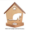 Cat • Kitty • Kitten - Personalized Cat Memorial Gift | Doghouse LED Tealight - DogPound Creations