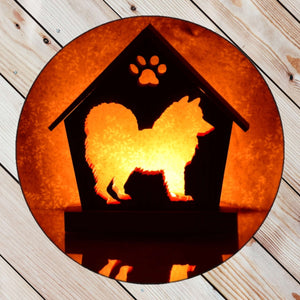 CHOW CHOW Personalized Dog Memorial Gift | Doghouse LED Tealight - DogPound Creations