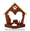 CHOW CHOW Personalized Dog Memorial Gift | Doghouse LED Tealight - DogPound Creations