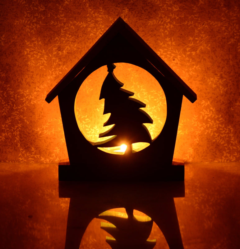 CHRISTMAS TREE Holiday Keepsake Tealight Candle Holder - Unique Christmas Home Decor Gift