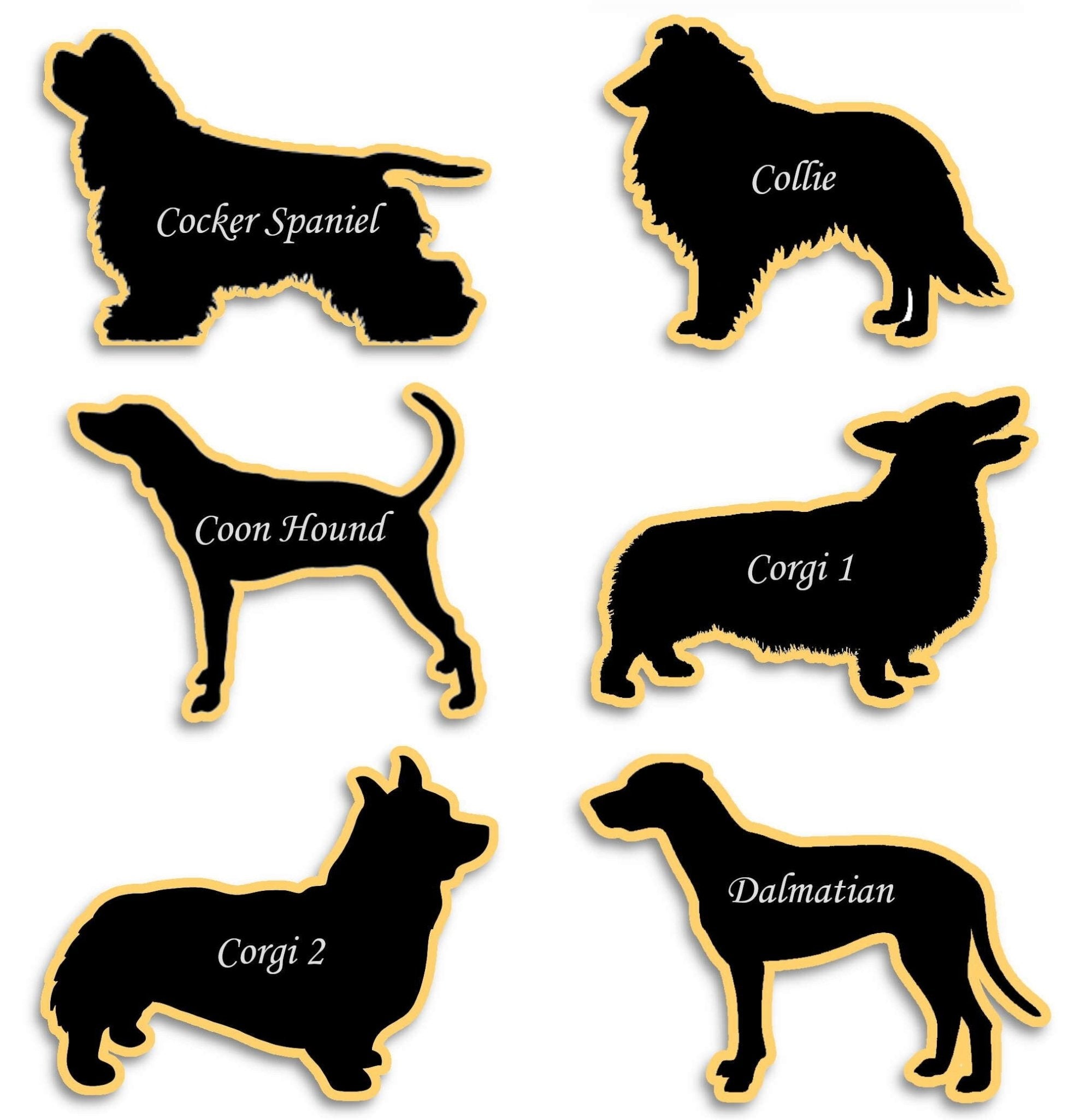 Cocker Spaniel • Collie • Coon Dog • Corgi • Dalmatian - Key / Leash H ...