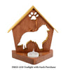 COLLIE Personalized Dog Memorial Gift | Doghouse LED Tealight - DogPound Creations