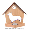 CORGI Personalized Dog Memorial Gift | Doghouse LED Tealight - DogPound Creations