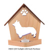 CORGI Personalized Dog Memorial Gift | Doghouse LED Tealight - DogPound Creations