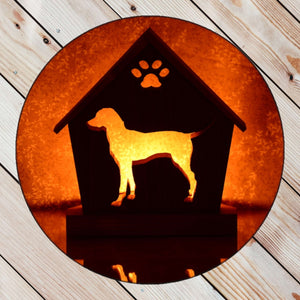 DALMATIAN Personalized Dog Memorial Gift | Doghouse LED Tealight - DogPound Creations