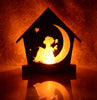 Fairy Child on the Moon Tealight Candle Holder - Unique Fantasy Fairy Home Décor - DogPound Creations