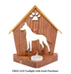 GREAT DANE Personalized Dog Memorial Gift | Doghouse LED Tealight - DogPound Creations