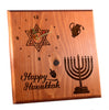 Holiday Hanukkah Clock - Festival of Lights Holiday Home Decor Gift - DogPound Creations