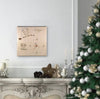 Holiday Santa Clock - Personalized Christmas Home Decor Gift - DogPound Creations