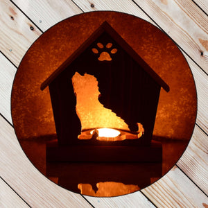LHASA APSO Personalized Dog Memorial Gift | Doghouse LED Tealight - DogPound Creations