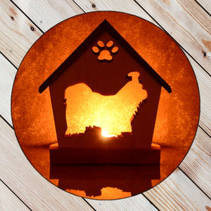 MALTESE Personalized Dog Memorial Gift | Doghouse LED Tealight - DogPound Creations