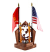 MARINE Insignia Desk Set • Personalized Gift for Veteran Soldier Officer - DogPound Creations