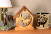 Moose in the Woods Tealight Candle Holder Cottage - Personalized Moose Home Décor - DogPound Creations