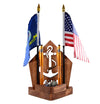 NAVY Anchor Insignia Desk Set • Personalized Gift for Veteran Sailor - DogPound Creations
