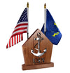 NAVY Anchor Insignia Desk Set • Personalized Gift for Veteran Sailor - DogPound Creations