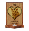 "Paw Heart" Engraved Pet Portrait Pet Loss Dog Cat Memorial - DogPound Creations