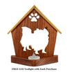 PEKINGESE Personalized Dog Memorial Gift | Doghouse LED Tealight - DogPound Creations