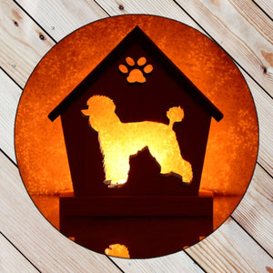POODLE Personalized Dog Memorial Gift | Doghouse LED Tealight - DogPound Creations