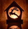 PRANCING REINDEER Holiday Keepsake Tealight Candle Holder - Unique Christmas Home Decor Gift - DogPound Creations
