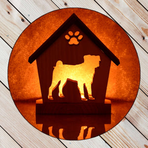 PUG Personalized Dog Memorial Gift | Doghouse LED Tealight - DogPound Creations